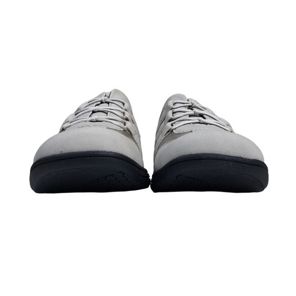 Trotters Womens 7 Joy Slip-On Sneaker in Pewter Gray Silver Leather NEW - Picture 4 of 11